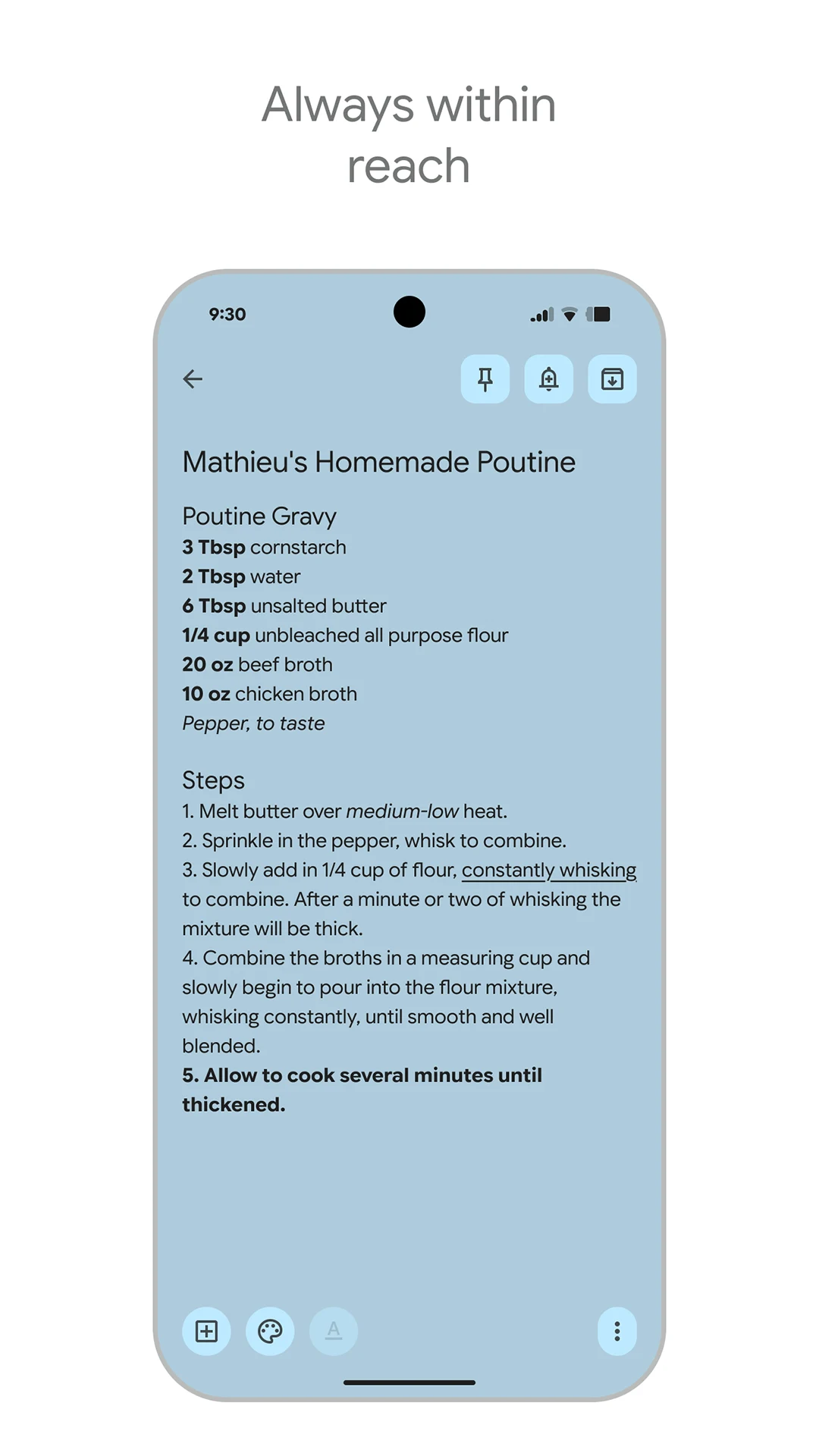 Google Keep - Notes and lists screenshot