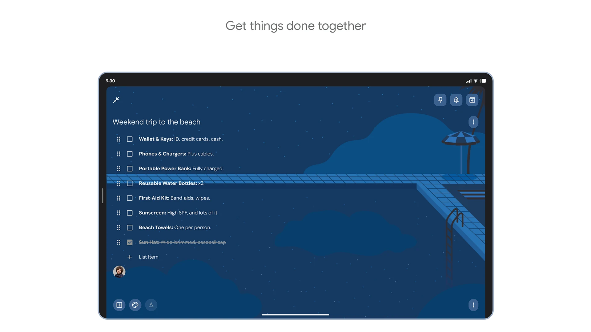 Google Keep - Notes and lists screenshot