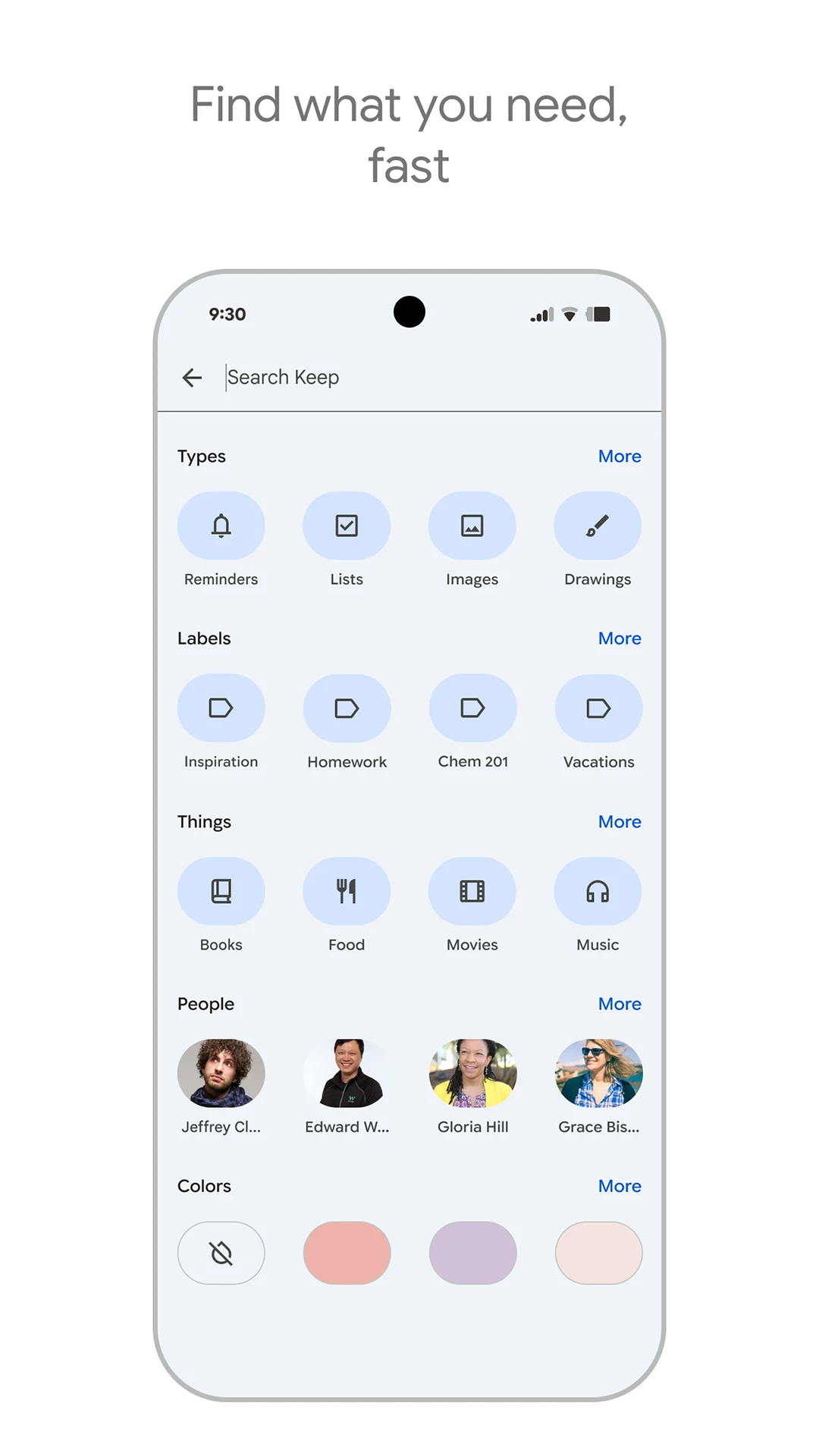 Google Keep - Notes and lists screenshot